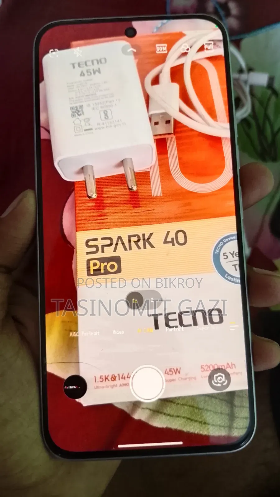 Tecno Spark 40 Pro 128 GB Silver