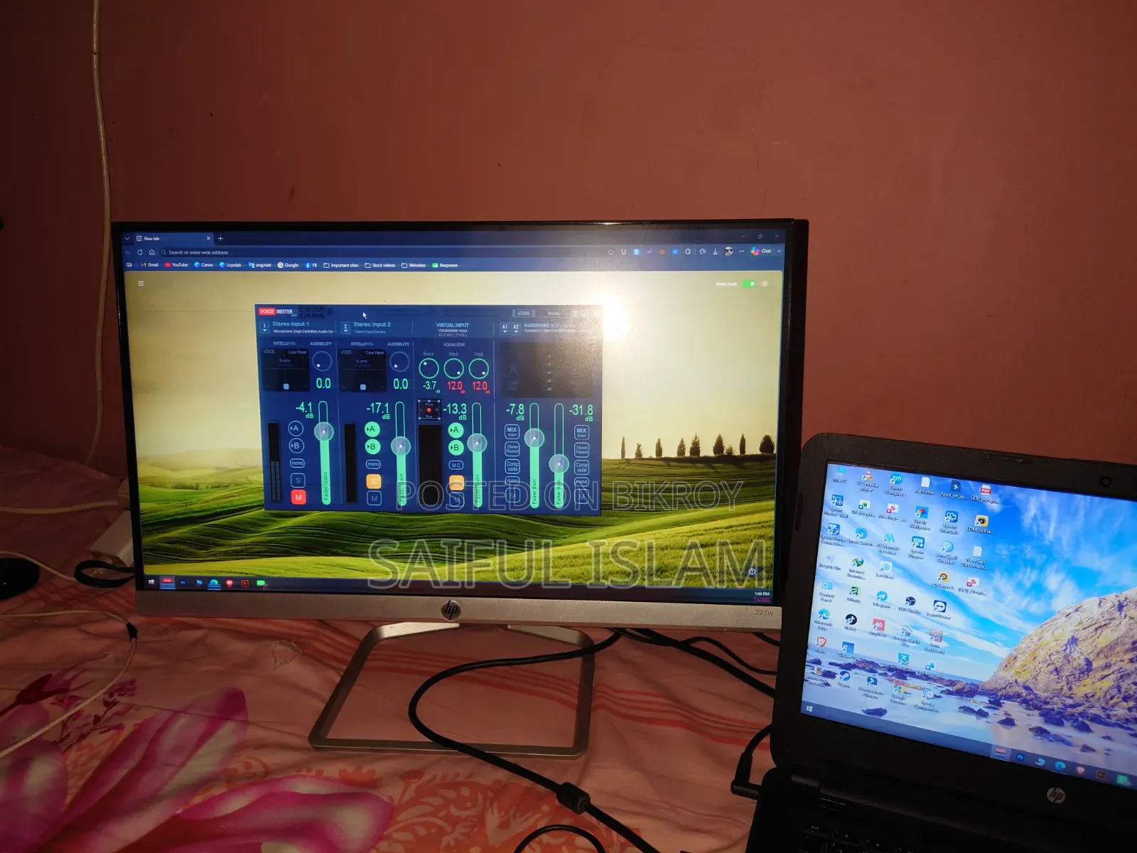 Hp 22fw Ips 75hz Hdmi/Vga Monitor
