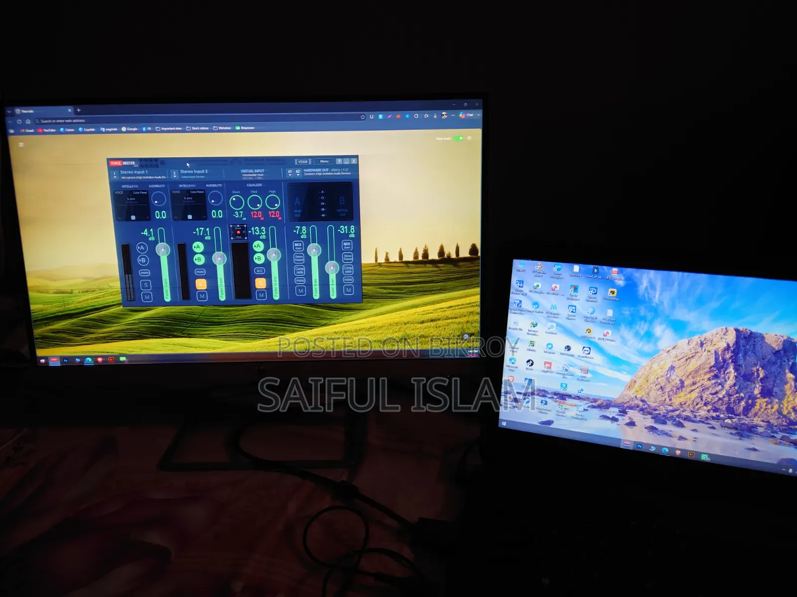 Hp 22fw Ips 75hz Hdmi/Vga Monitor