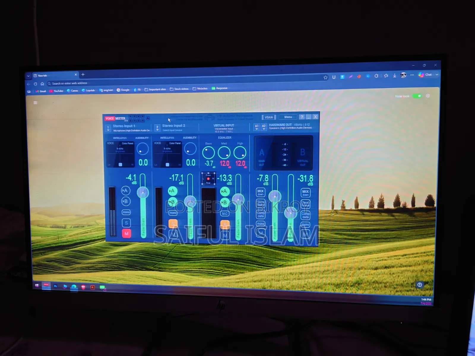 Hp 22fw Ips 75hz Hdmi/Vga Monitor