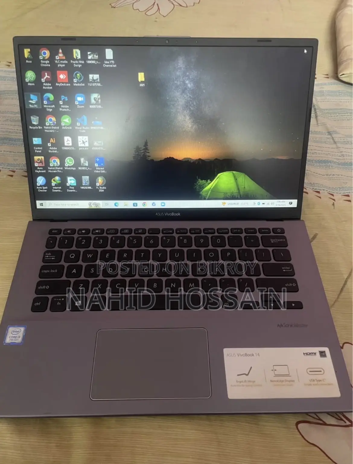 Laptop Asus Vivobook 14 4GB Intel Core I3 HDD 1T