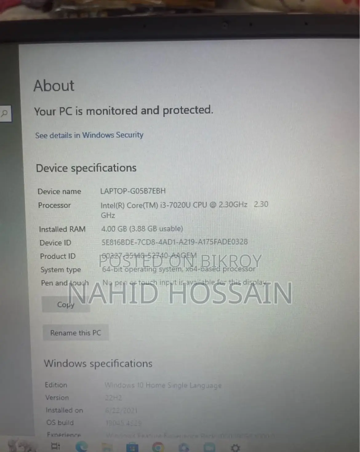 Laptop Asus Vivobook 14 4GB Intel Core I3 HDD 1T