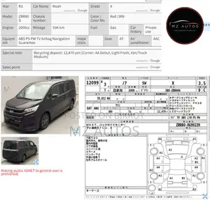 Toyota Noah 2.0 Front Wheel Drive (7 Seater) 2021 Purple