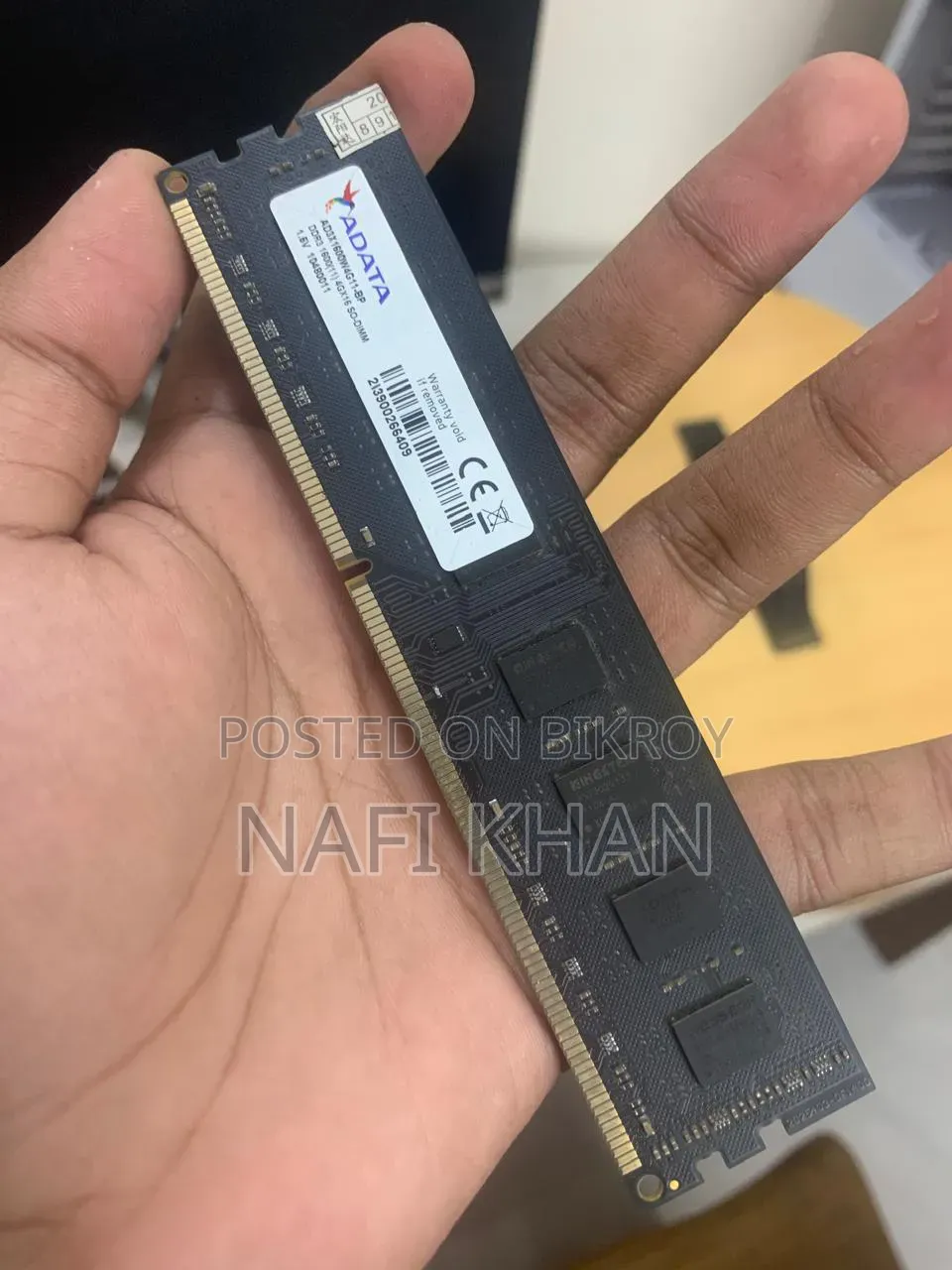 Ram Adata 4gb 1600