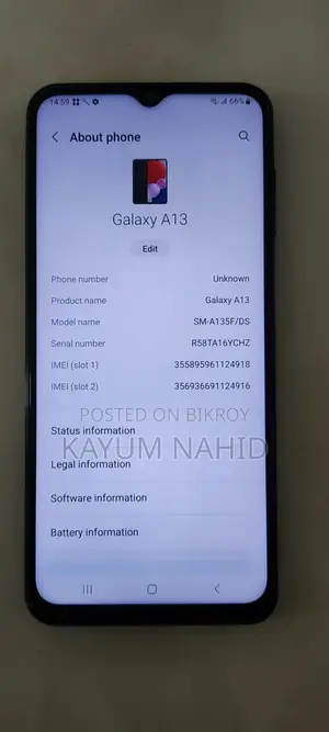 Samsung Galaxy A13 64 GB Black