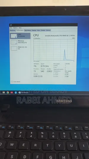 Laptop Samsung 4GB Intel Pentium SSD 128GB