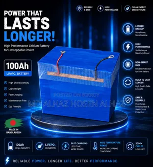 100 Ah Lithium Phosphate Battery Only