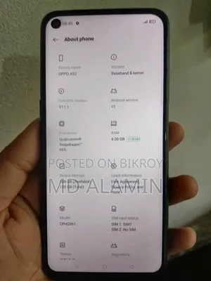 New Oppo A52 128 GB Blue
