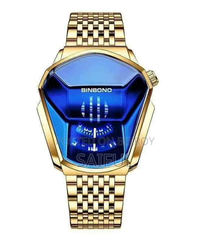 Binbono Luxury Locomotive Shape Wrist Watch