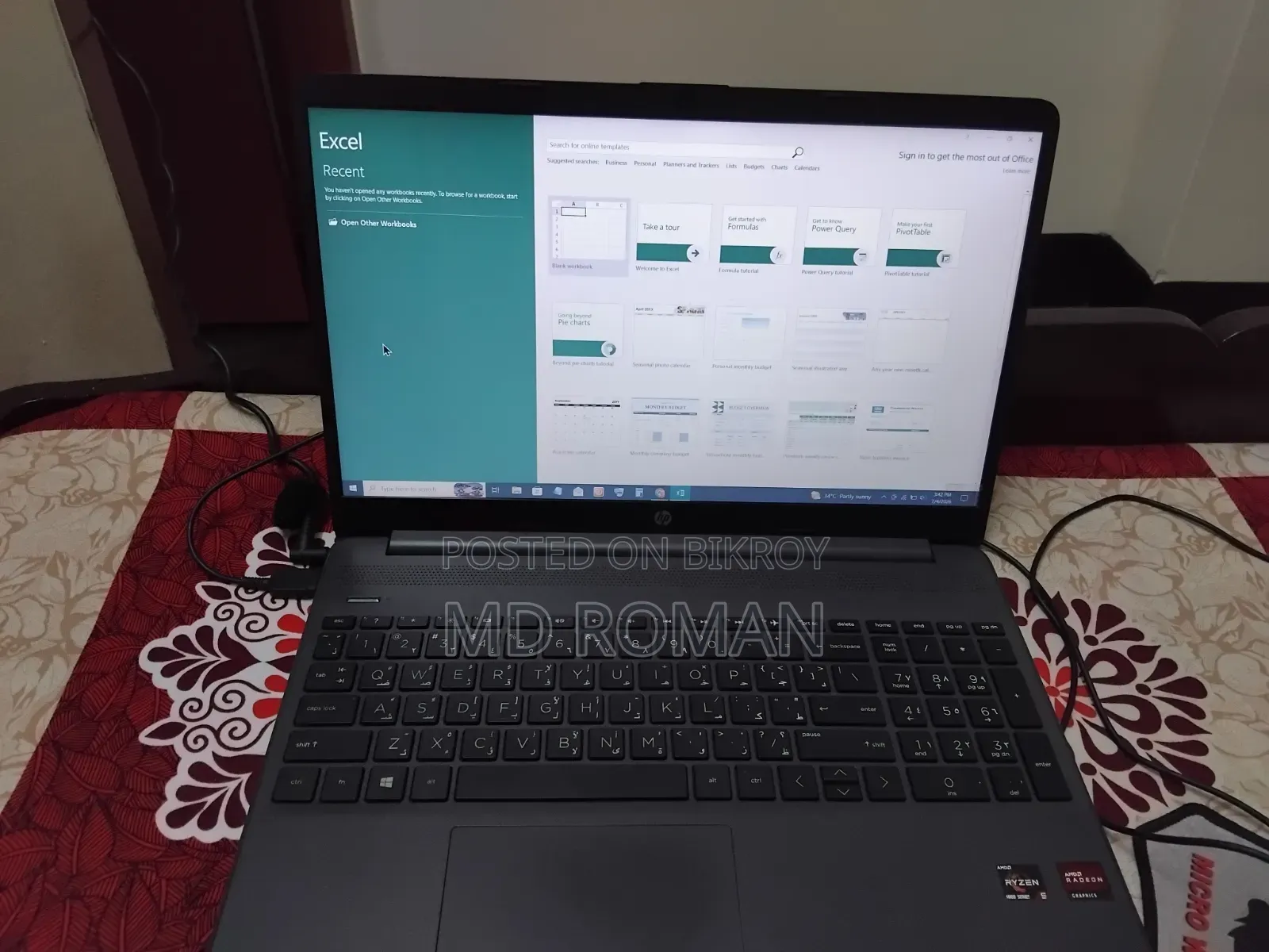 Laptop HP 15S 8GB AMD Ryzen 5 SSD 256GB