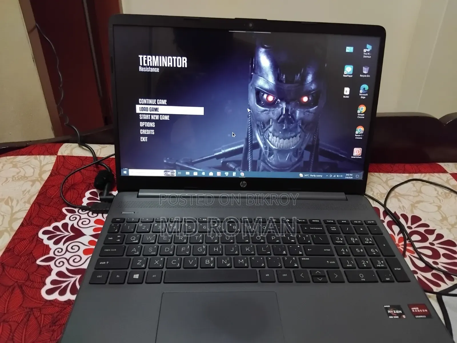 Laptop HP 15S 8GB AMD Ryzen 5 SSD 256GB