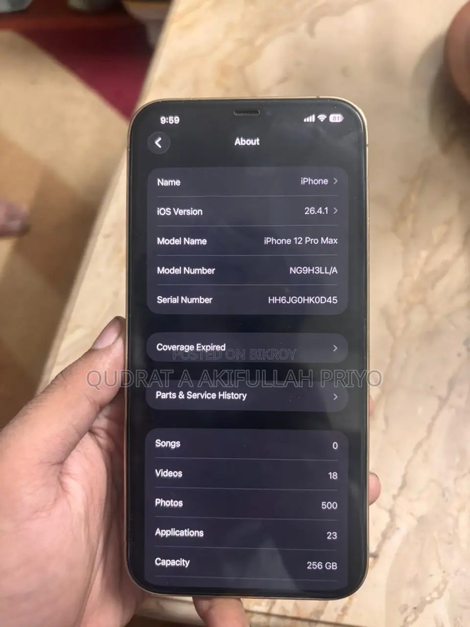 Apple iPhone 12 Pro Max 256 GB Gold