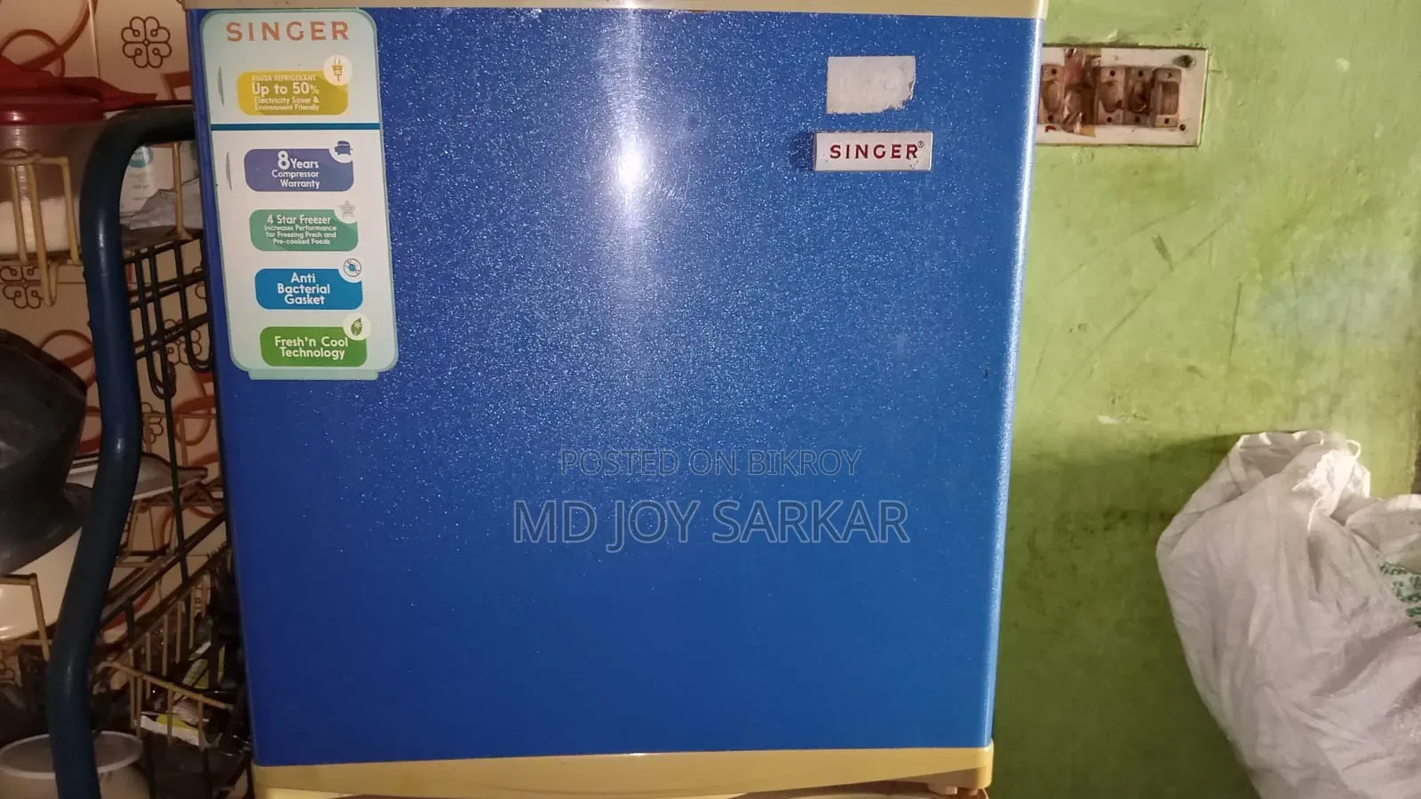 Singer Double Door Refrigerator - Blue (ব্যবহৃত/Used)