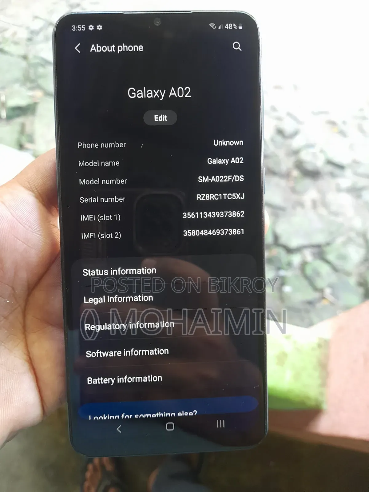 Samsung Galaxy A02 32 GB Blue