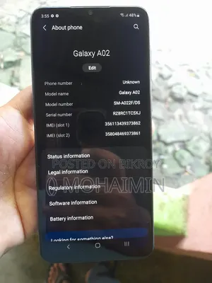 Samsung Galaxy A02 32 GB Blue