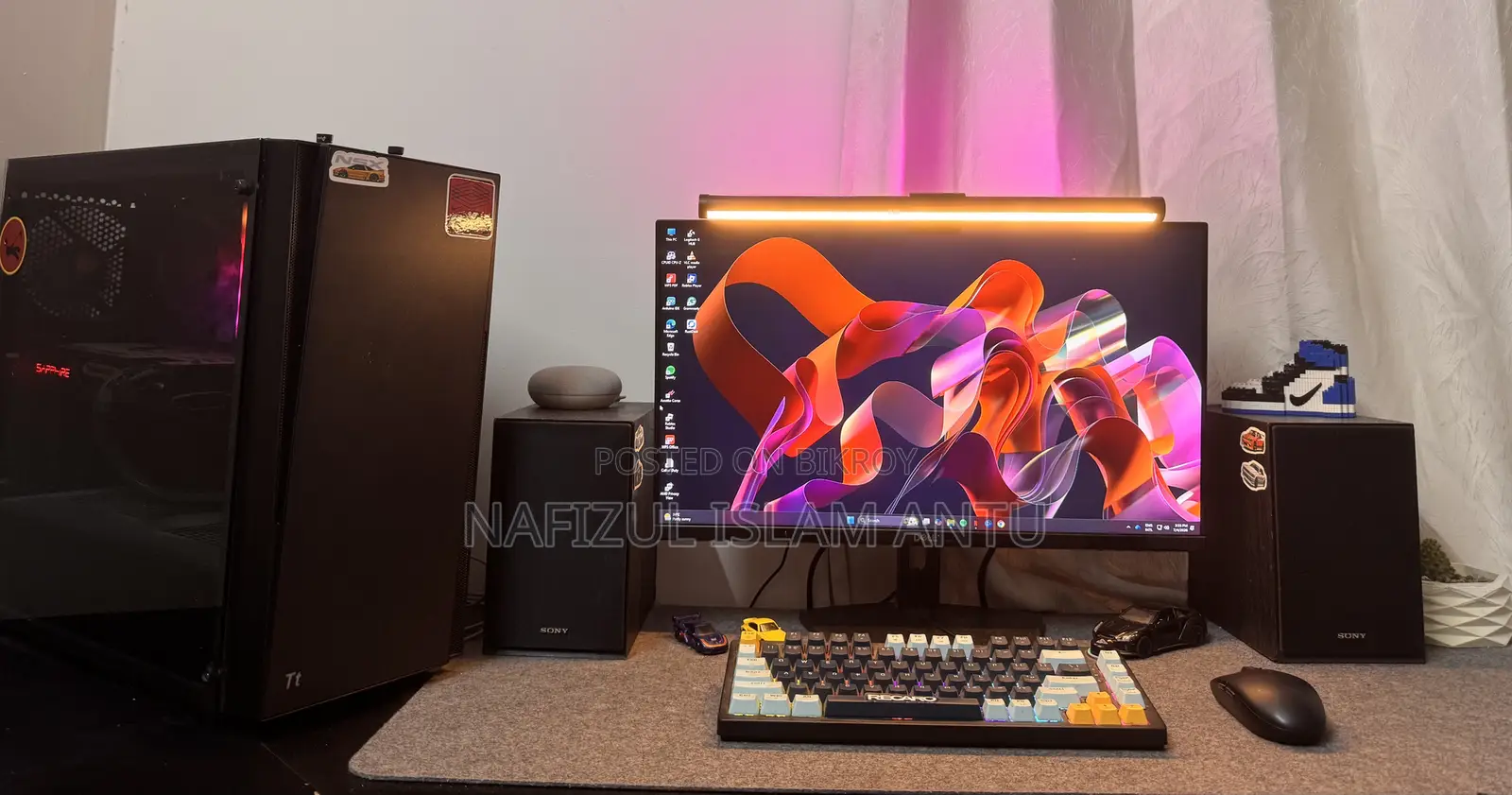 Desktop Computer MSI 16GB AMD Ryzen 5 HDD+SSD 2T