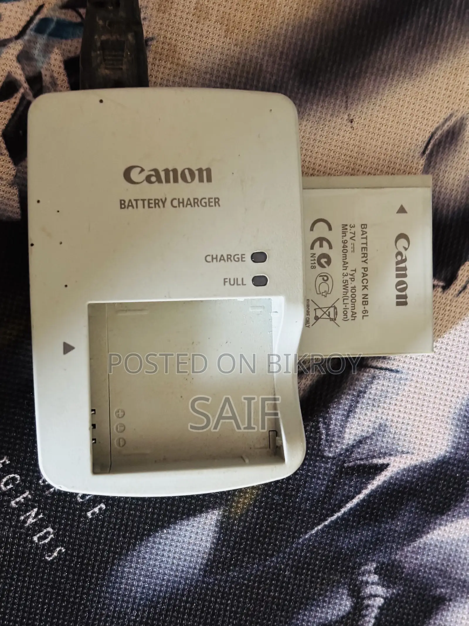 Canon Nb-6l Charger+Battery