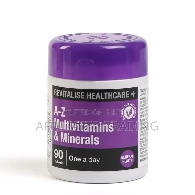 Revitalise Healthcare+ A-z Multivitamins Minerals 90 Caps Made In Uk