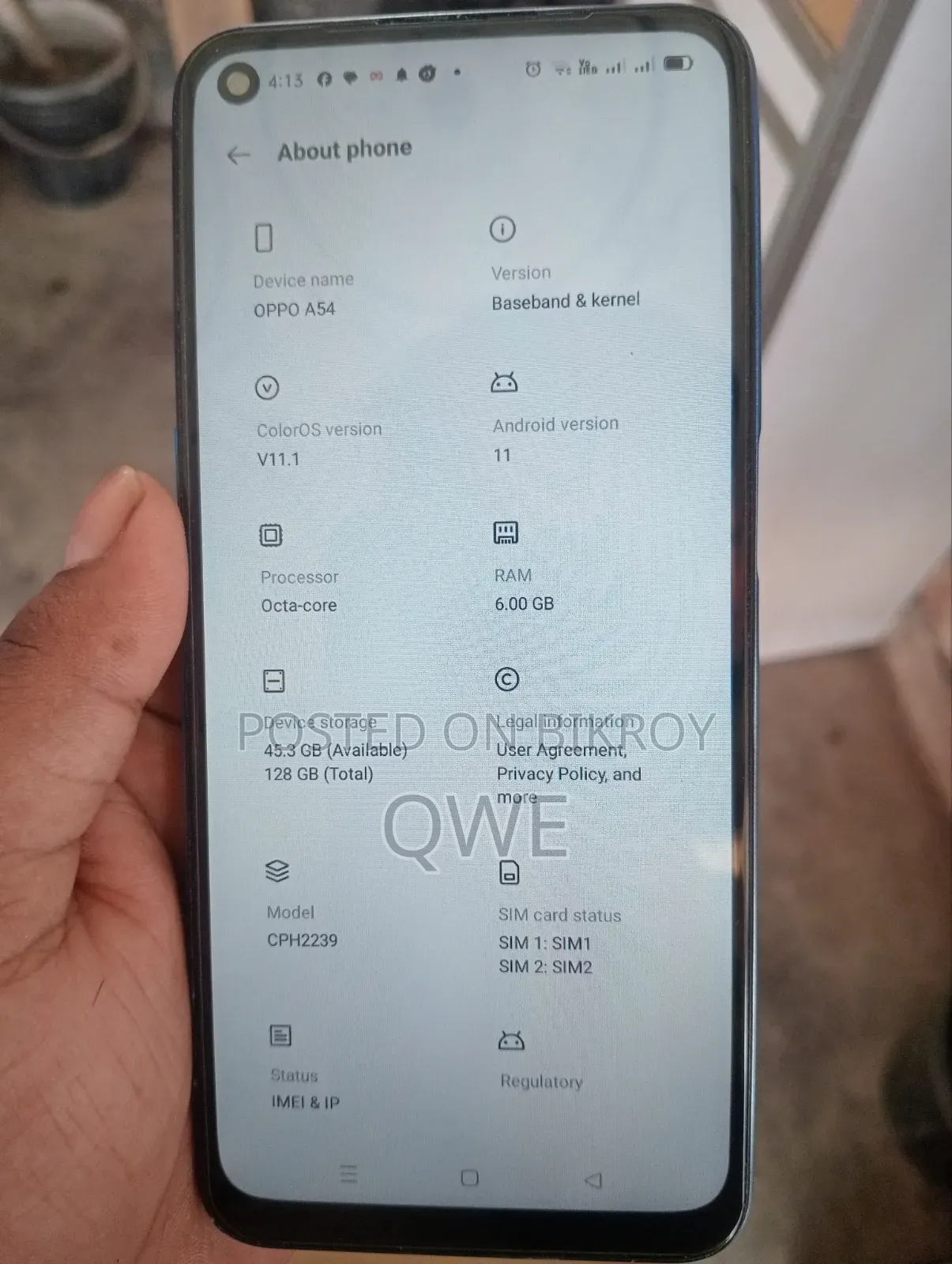 Oppo A54 128 GB Blue