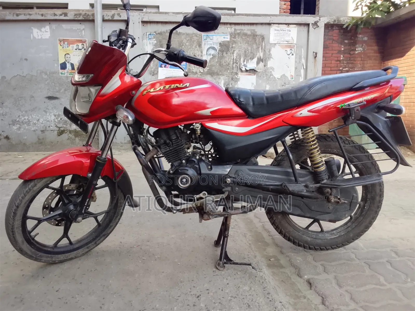 Bajaj Platina 110 ABS 2021 Red