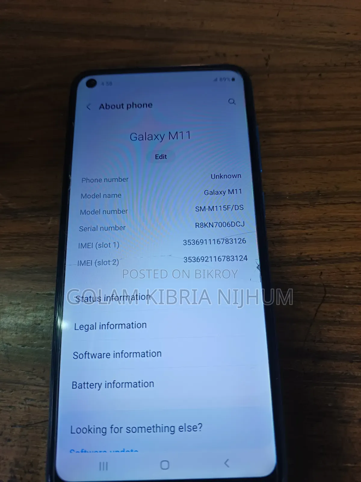 Samsung Galaxy M11 32 GB Blue
