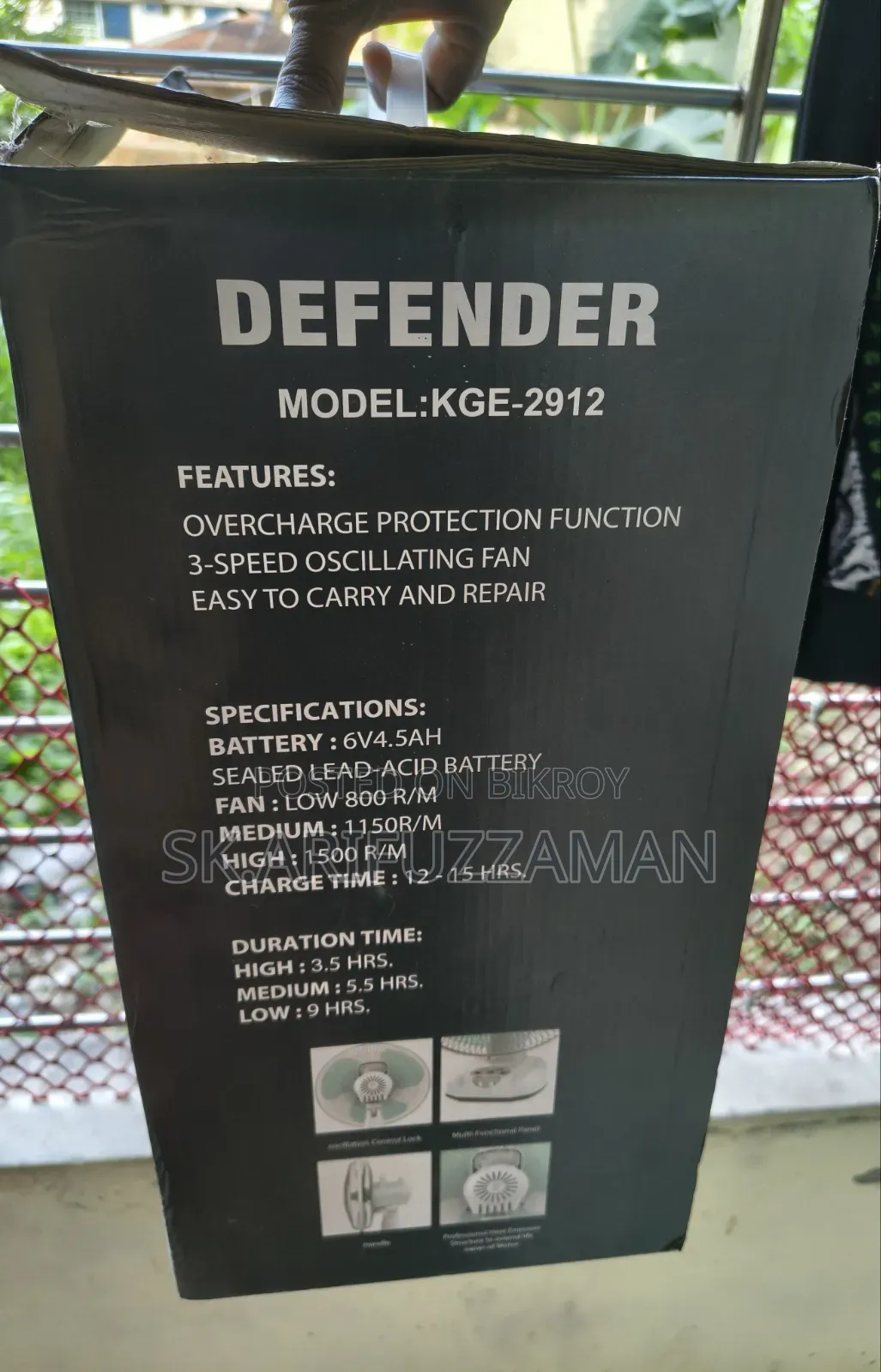 Defender Charger Fan