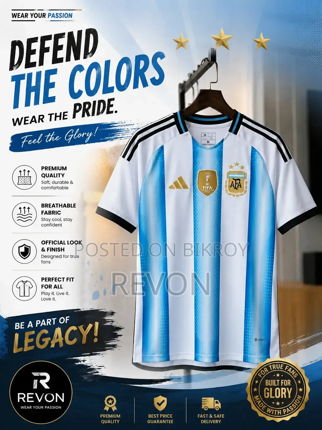 Argentina World Cup premium quality jersey.