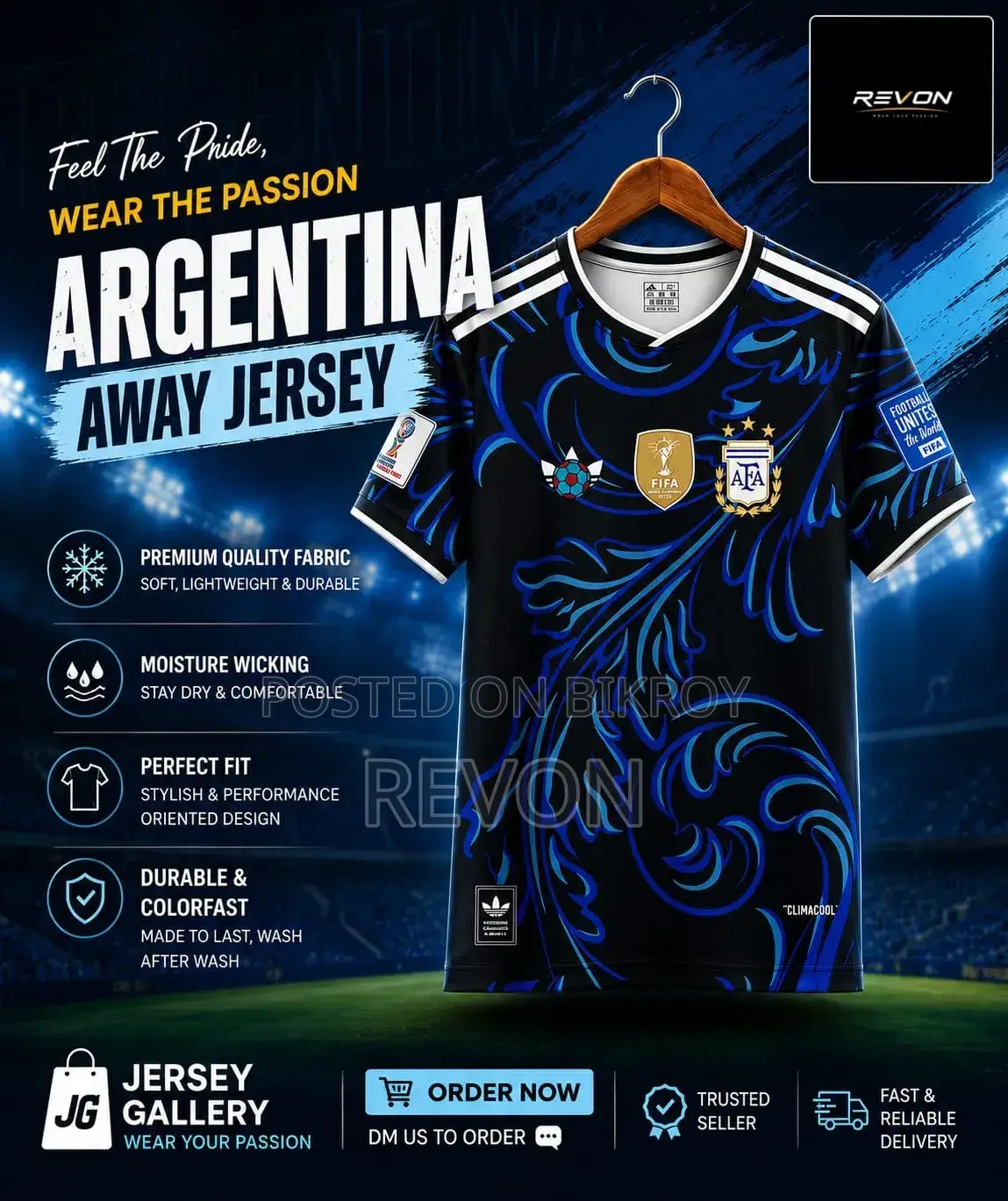 Argentina World Cup premium quality jersey.