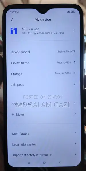 Xiaomi Redmi Note 7S 64 GB Blue