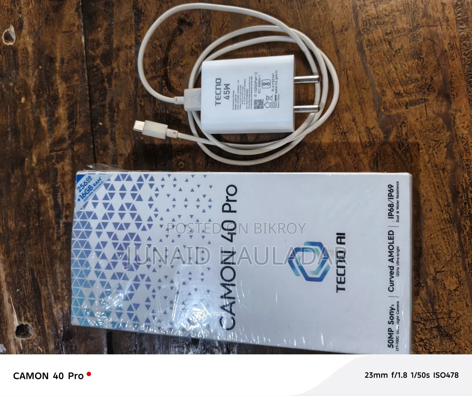 Tecno Camon 40 Pro 4G 256 GB Black