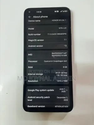 Honor 50 Lite 128 GB Black