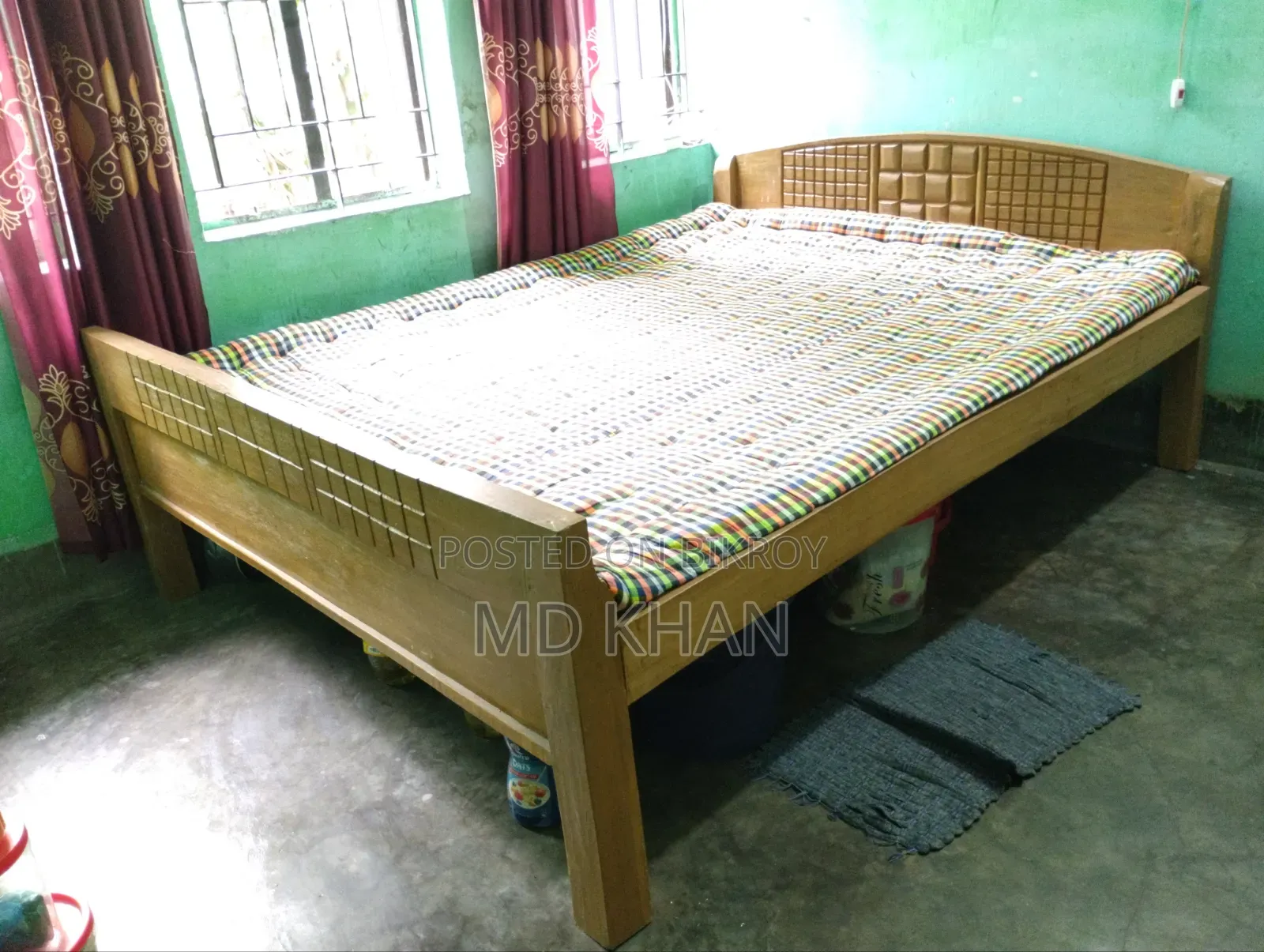 5ft/7ft bed and 5ft/6.5ft mattress for sale together.