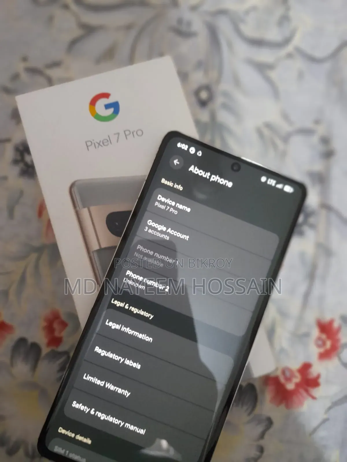 New Google Pixel 7 Pro 128 GB