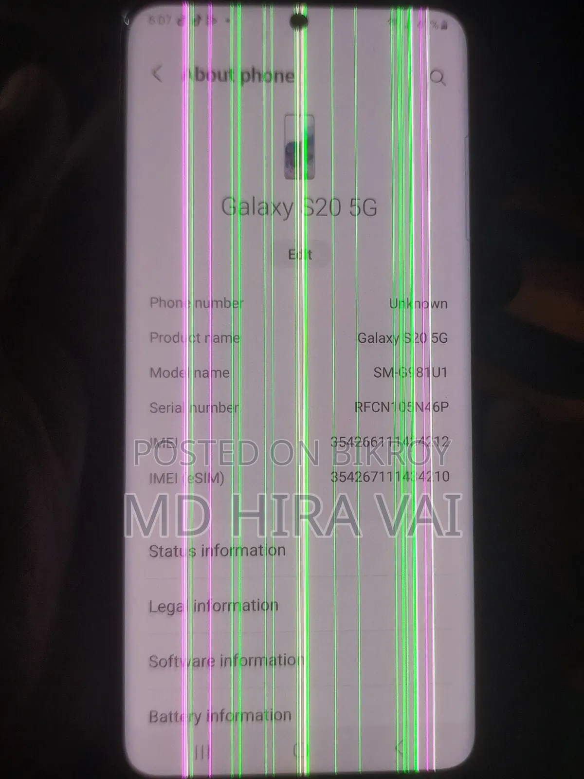Samsung Galaxy S20 128 GB Gray