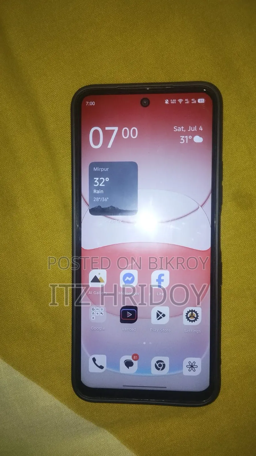 Infinix Hot 60i 128 GB Black