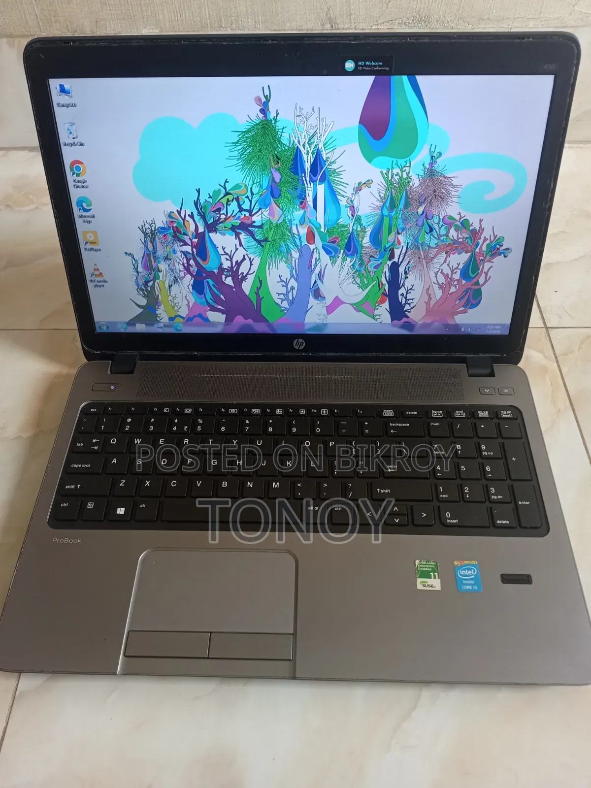 ল্যাপটপ এইচপি প্রোবুক ৪৫০ জি৫ ৪জিবি ইন্টেল কোর আই৫ এইচডিডি ১টিবি