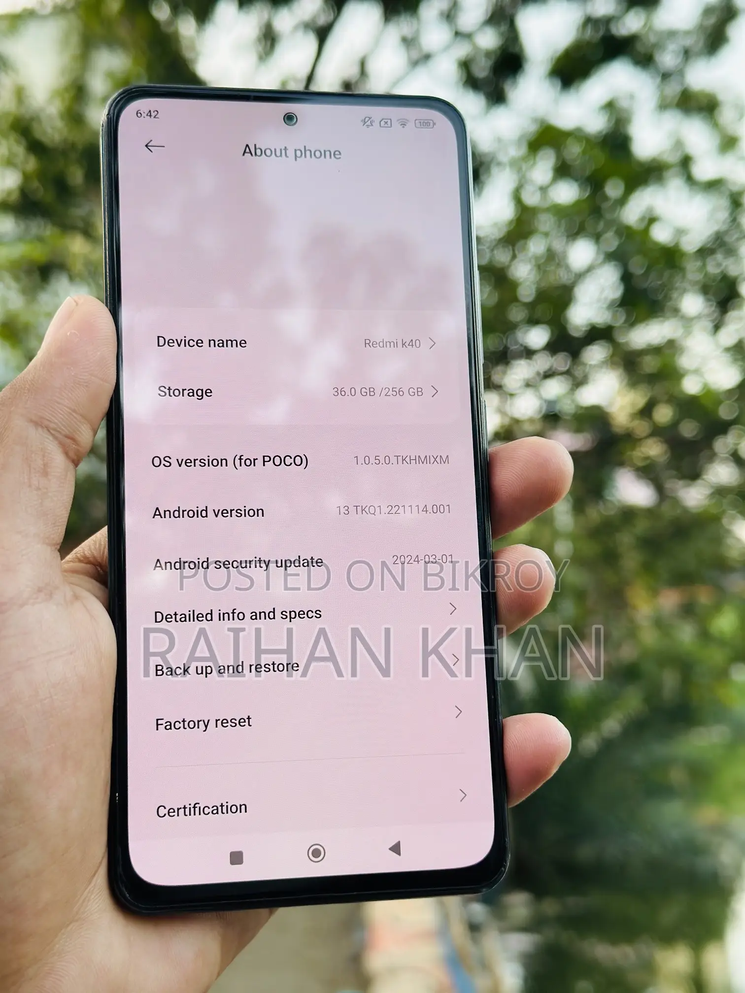 Xiaomi Redmi ২৫৬ জিবি কালো