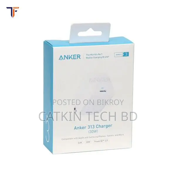 Anker ফাস্ট চার্জিং পিডি অ্যাডাপ্টার ৩১৩ ৩০ ওয়াট