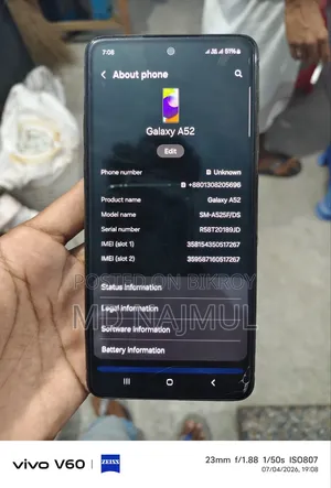 Samsung Galaxy A52 128 GB Black