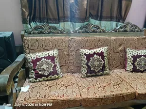 100% Teak Sofa. 5-seater set. 2 corner tables.