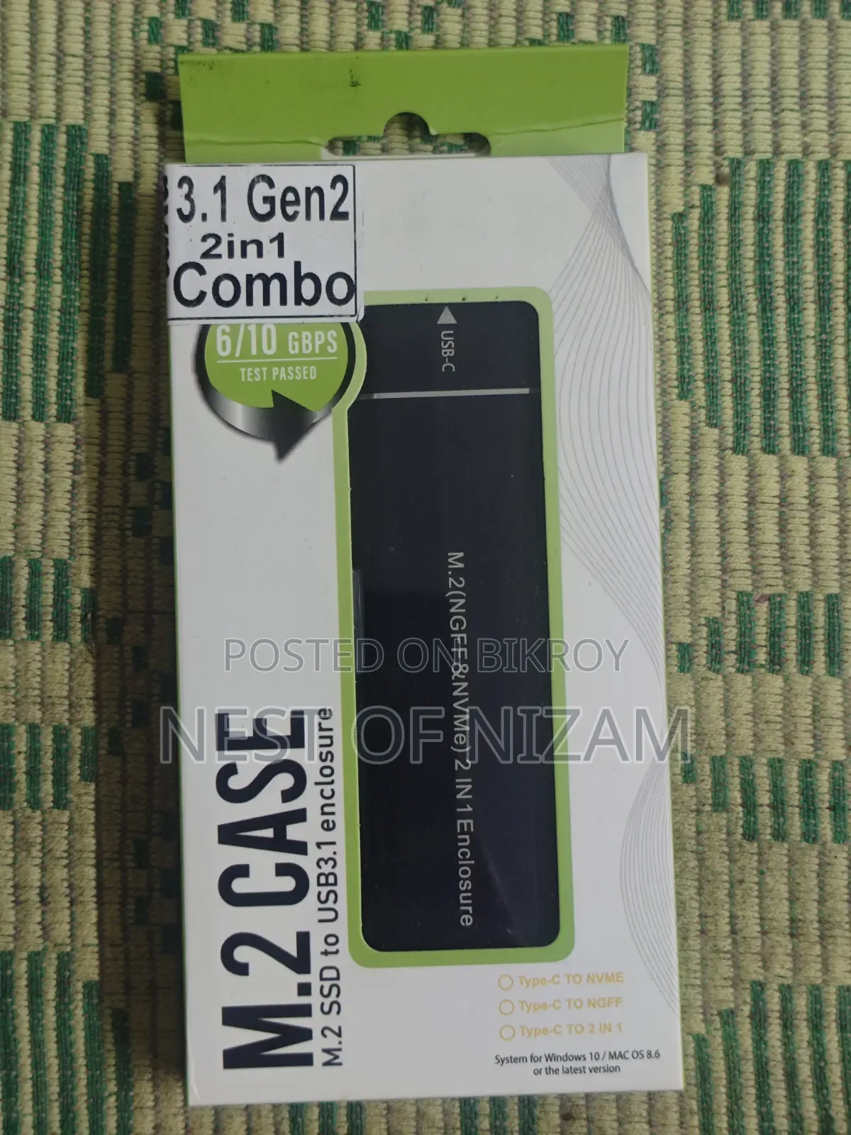 SSD Enclosure With Type C OTG Cable