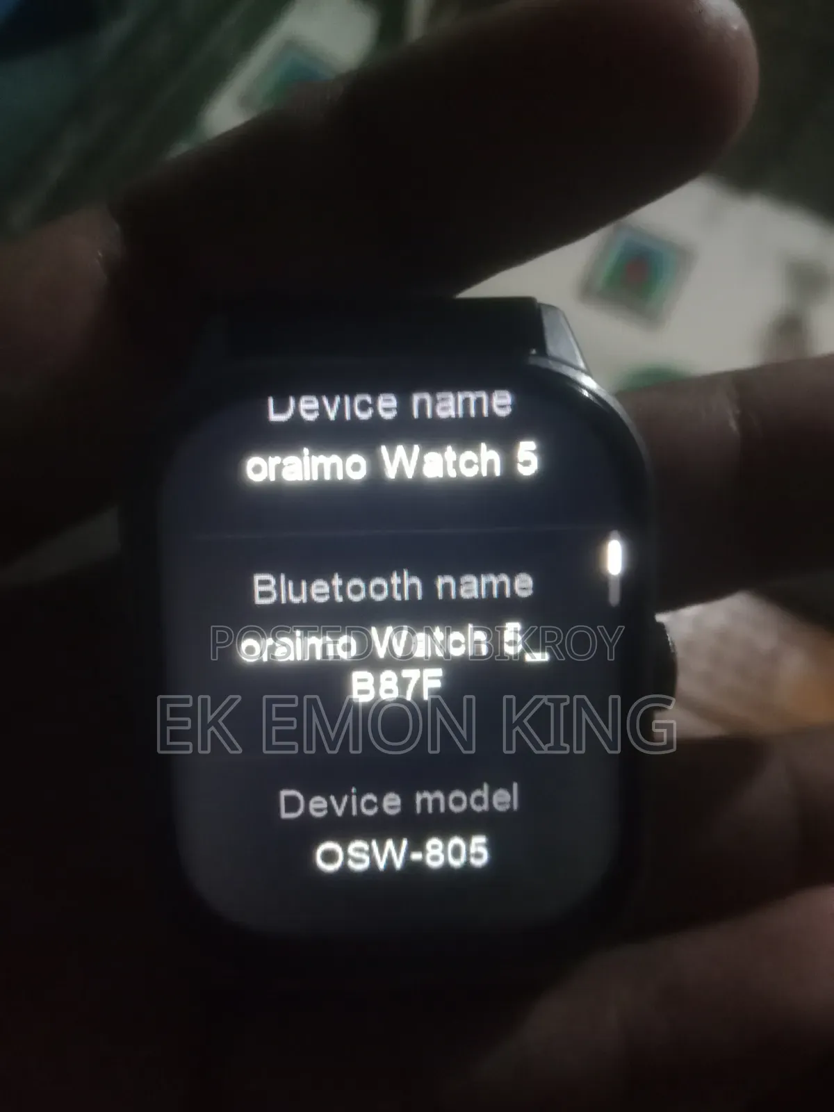 Oraimo Watch 5 OSW-805 Smartwatch + Charger - Fresh