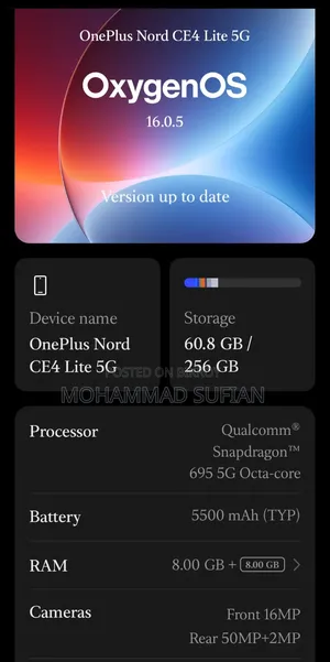 OnePlus Nord CE4 Lite 256 GB Blue
