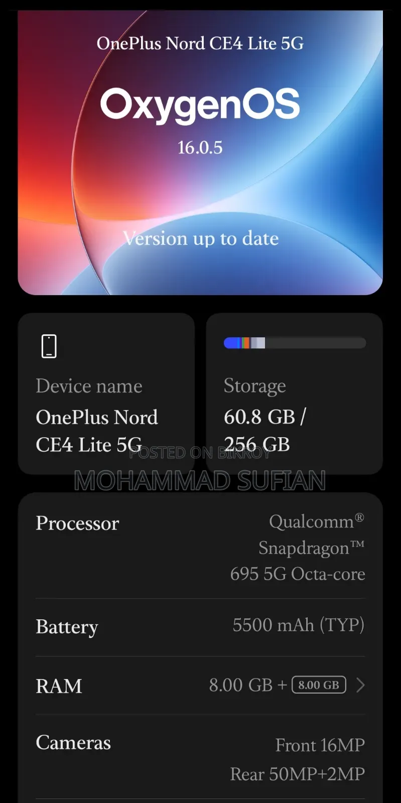 OnePlus Nord CE4 Lite 256 GB Blue