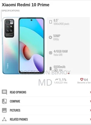 Xiaomi Redmi 10 64 GB Green