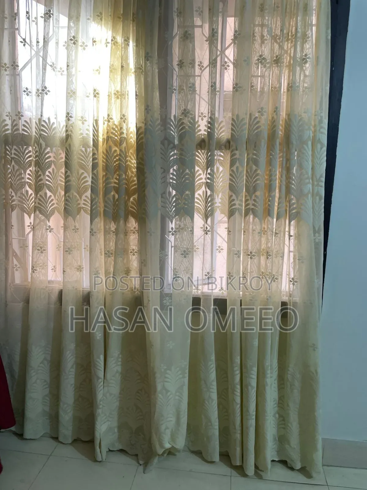 Beautiful Net Curtain White Color