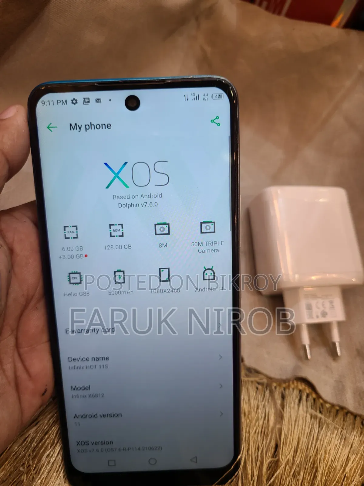 Infinix Hot 11s 128 GB Blue