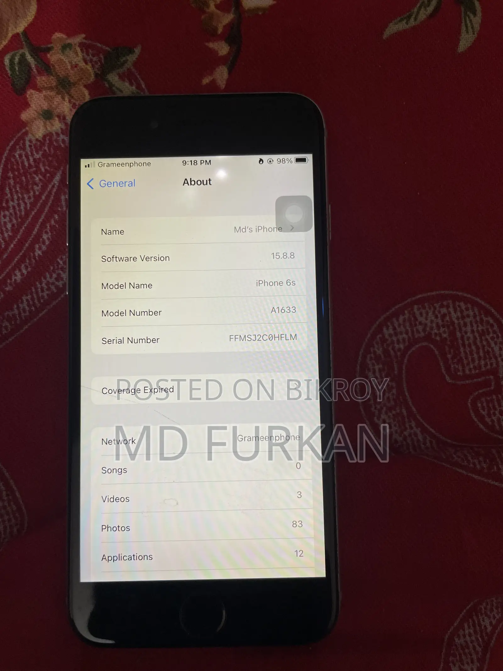 Apple iPhone 6s 32 GB Silver