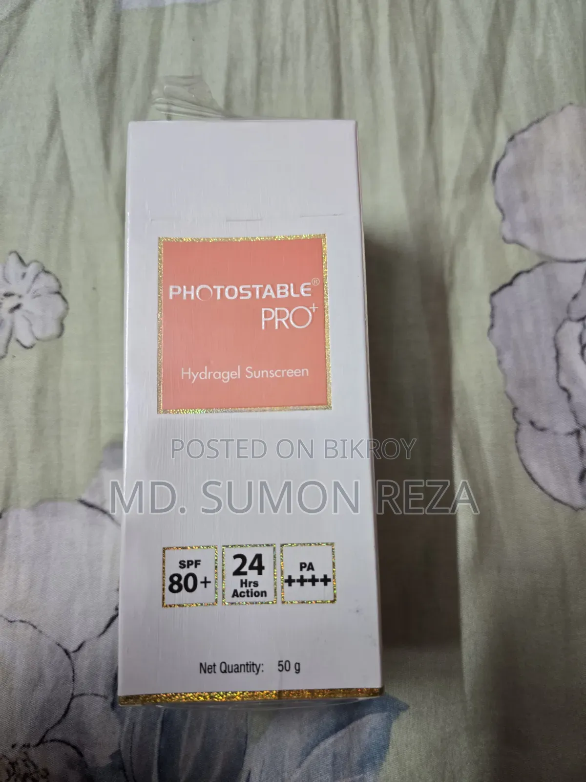 Photostable Pro Hydrazel Sunscreen