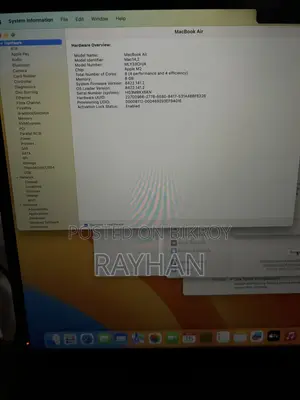 Laptop Apple MacBook Air 2022 M2 8GB Apple M2 SSD 256GB